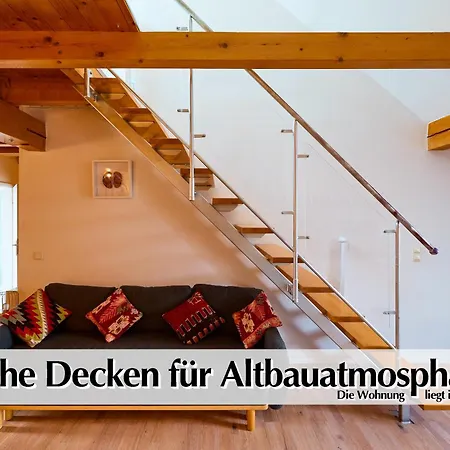 Apartment Helle 72qm Maisonette Im Herzen Erfurts Mit Kingsize Bett, Smart-tv, Etc